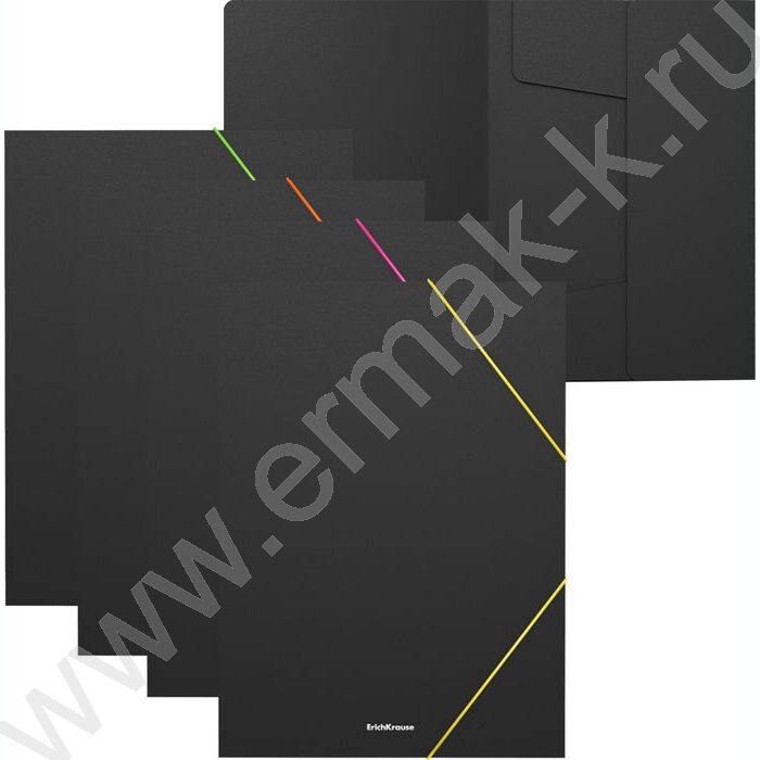 Папка на резинках Matt Accent ассорти А4 | Фото 1