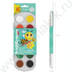 Акварель медовая 12цв  Baby б/кисточки /европодвес | Фото 5