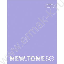 Тетрадь  80л клетка/кольца /смен.блок /глянц.лам/  "NEWtone PASTEL Лаванда" | Фото 1