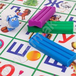 Накладка на стол для лепки А3+ Алфавит пластик | Фото 2